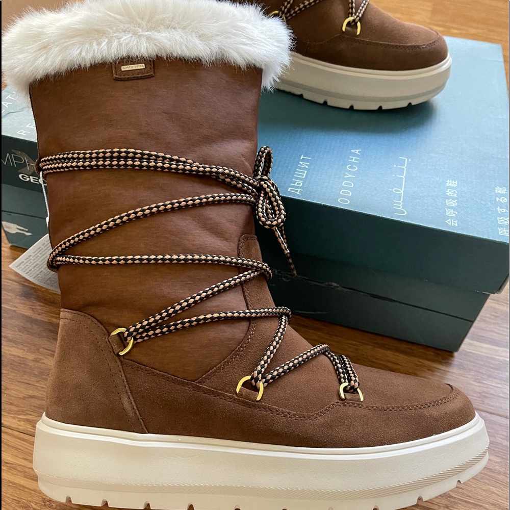 GEOX Kaula faux fur boots